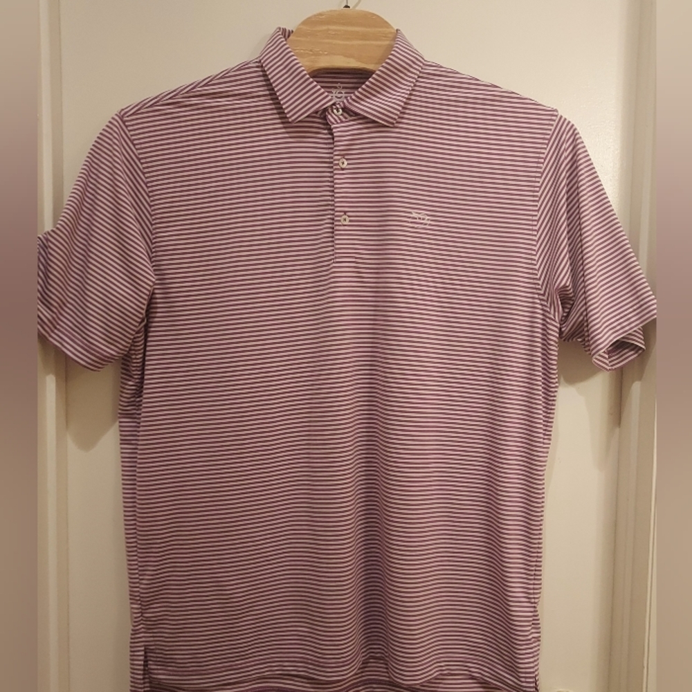 Turtleson Polo Shirt Mens XL Purple Stretch Tour‎ Performance Preppy Golf Adult